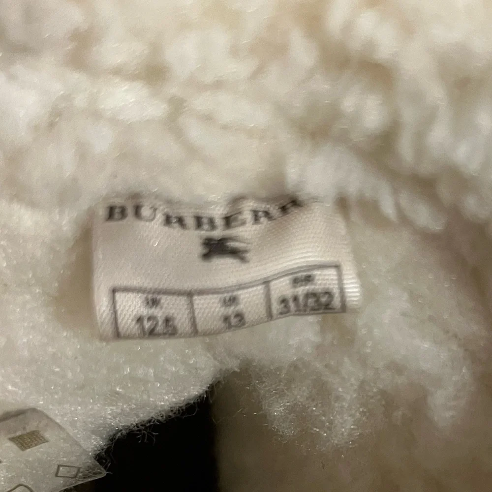 Burberry Black and Cream Kids Rain & Snow Boots